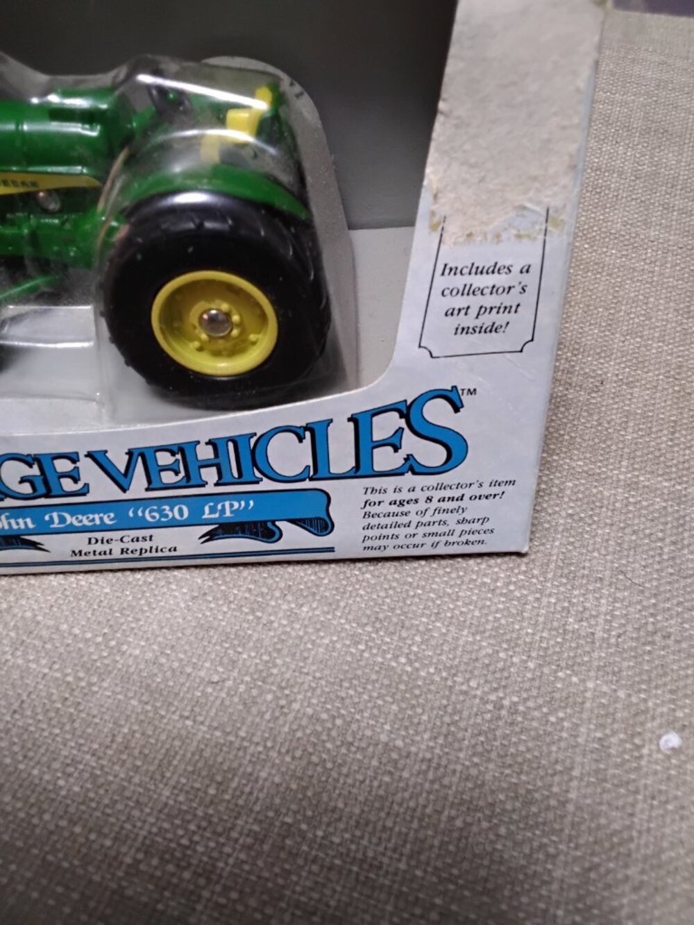 NIB Vintage ERTL 1/43 John Deere 630 LP Tractor - Vintage Vehicles Series (1989) - Picture 2 of 8